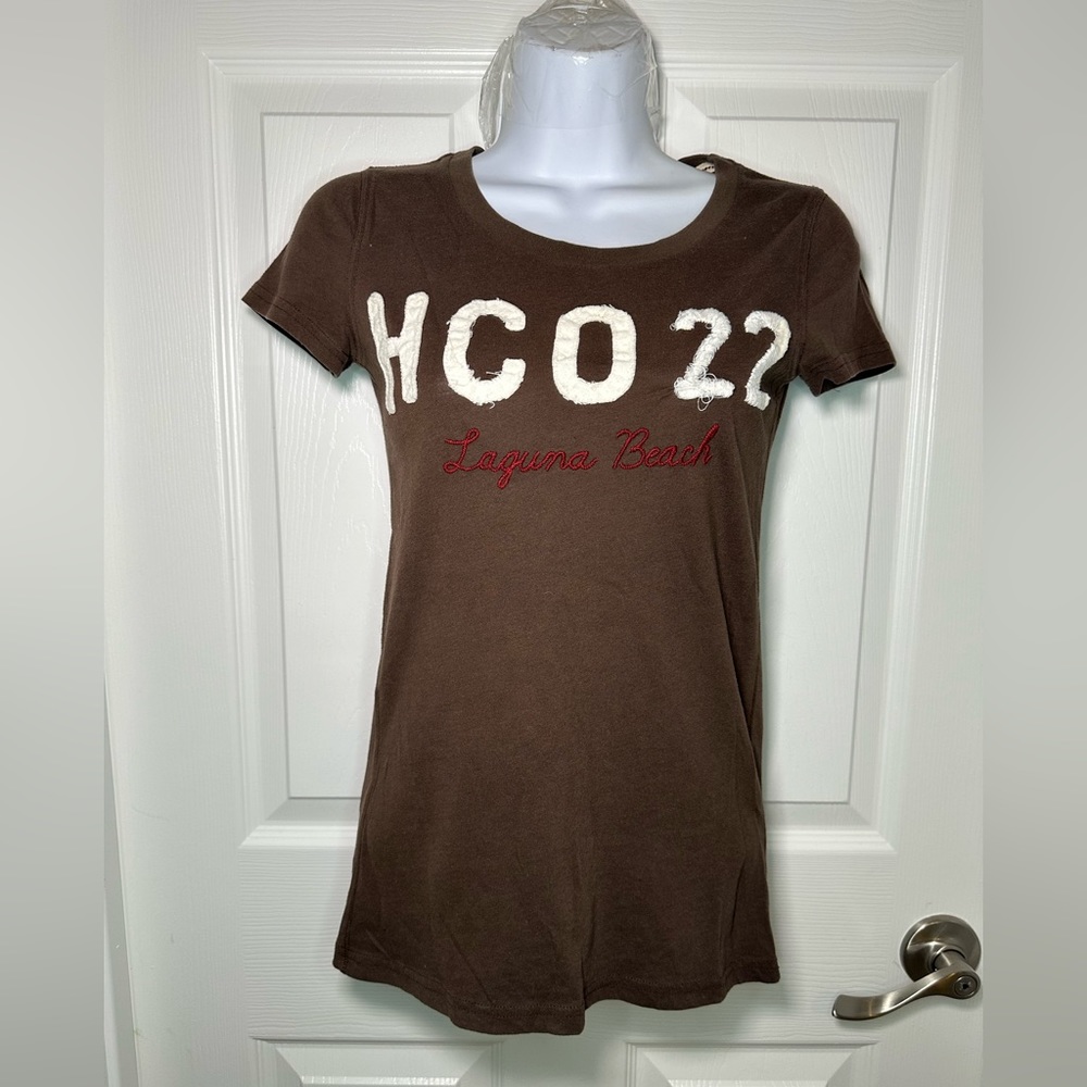 Hollister Brown Classic tee HCO 22 Laguna Beach S